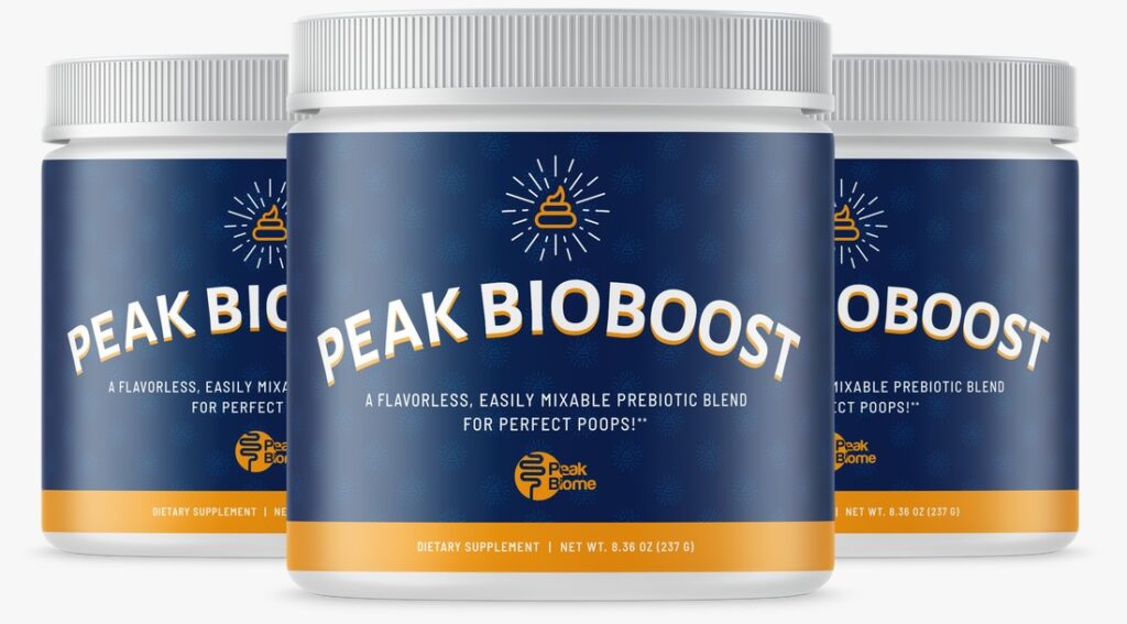 Peak BioBoost prebiotic fiber supplement for natural constipation relief and improved digestive health