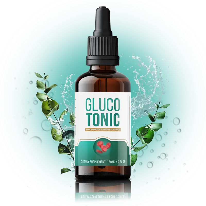 GlucoTonic natural blood sugar supplement with key ingredients for glucose management